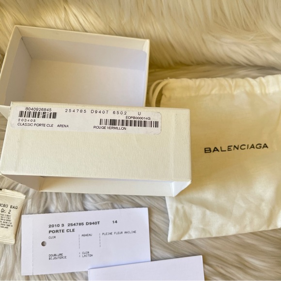 Balenciaga Handbag Charm/Keychain Red - Picture 10 of 11